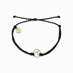New Pura Vida Gold Wave Charm Bracelet